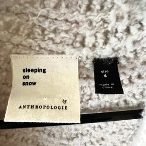 Anthropologie Oversized Cream Knit Cardigan. Size Small.